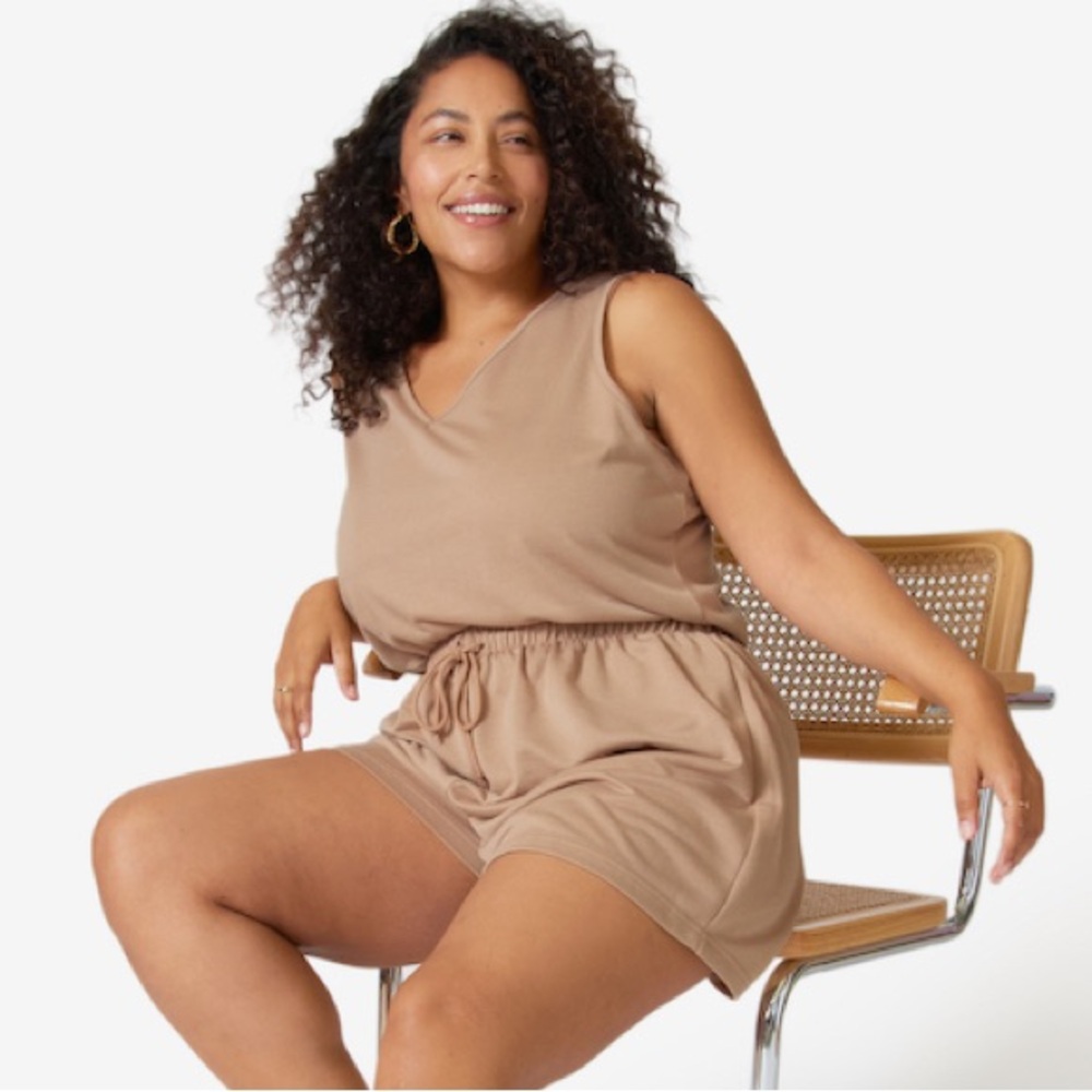 NWT NYDJ French Terry Lounge or Pyjama Set Shorts and Tank Top - S/M